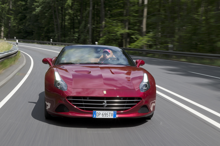 Sebastian Vettel genoss die Ausfahrt im Ferrari California T