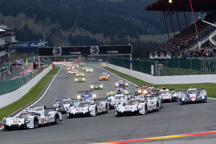 Der Start der 6 Stunden von Spa