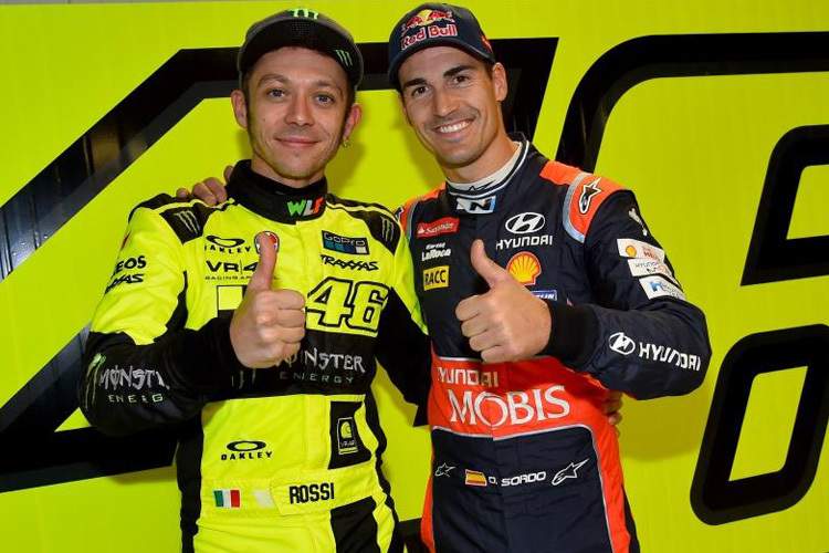 Valentino Rossi und Dani Sordo