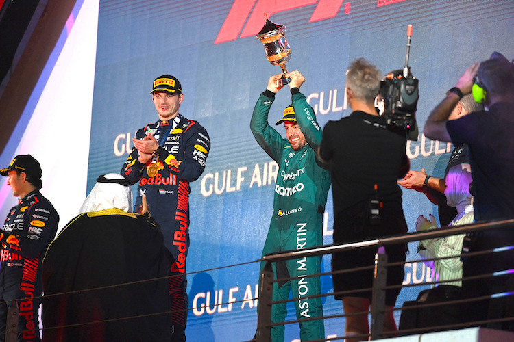 Fernando Alonso als Dritter in Bahrain 2023