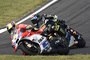 Héctor Barberá auf der 2016er-Ducati vor Bradley Smith
