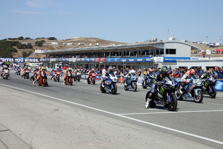 Start der AMA Superbike in Laguna Seca 2013 