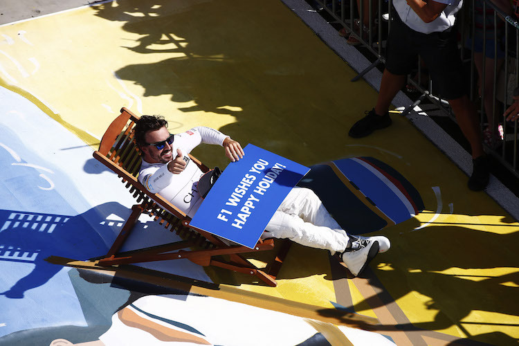 Fernando Alonso als Grussbotschafter der Formel 1