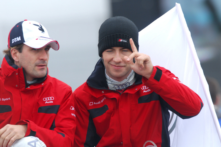 Das letztjährige Rosberg-Duo: Winkelhock und Rockenfeller