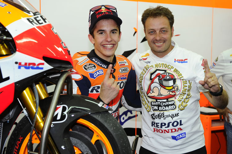 Marc Márquez mit Manager Alzamora: Die Spanier dominieren in allen Klassen