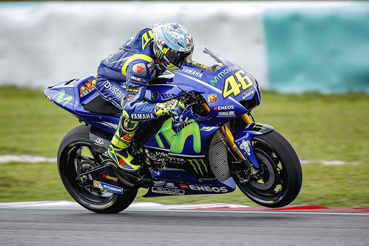 Valentino Rossi auf der Yamaha M1