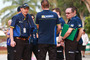 Nicolas Goubert (ganz links) mit seiner Michelin-Truppe heute in Sepang