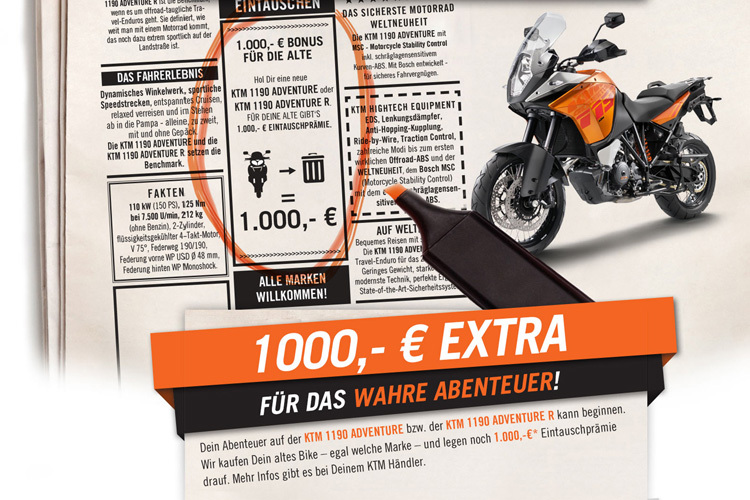 Wer sich für eine KTM 1190 Adventure entscheidet, profitiert