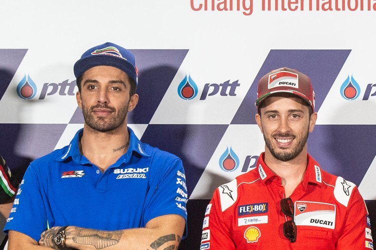 Andrea Iannone und Andrea Dovizioso 2018