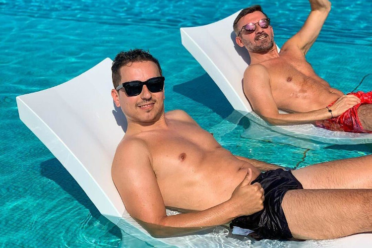 Jorge Lorenzo und Max Biaggi in Urlaubsstimmung