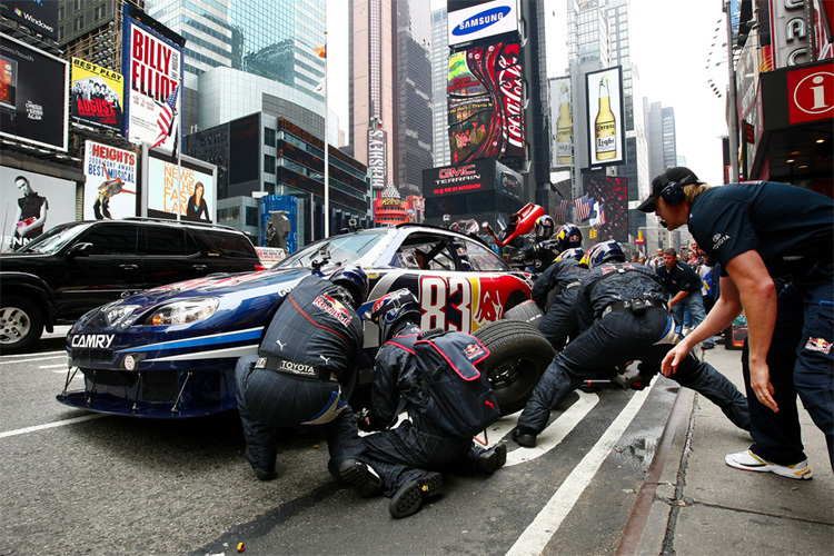 Pitstopp auf dem Times Square