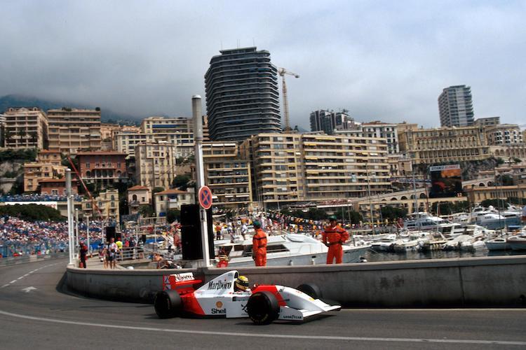 1993 eroberte Ayrton Senna zum vierten Mal in folge die Pole zum Monaco-GP