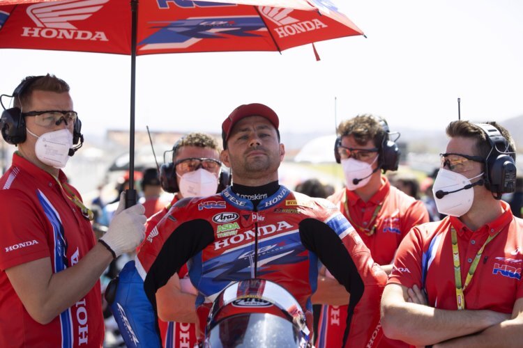 Leon Haslam hatte in San Juan nicht nur ein Problem mit seiner Honda