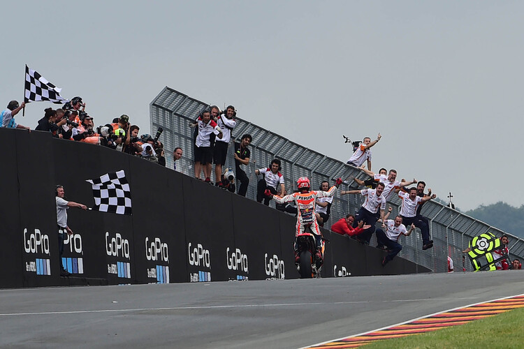 Marc Márquez feierte 2016 seinen siebten Sachsenring-Sieg