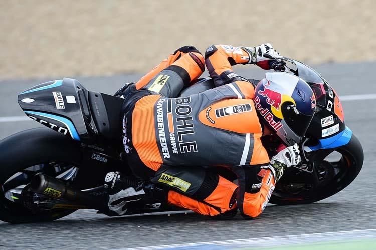 Florian Alt mit seiner Suter beim Jerez-Test