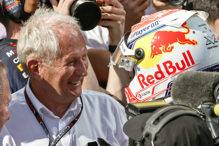 Dr. Helmut Marko und Max Verstappen