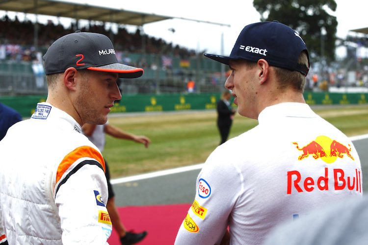 Stoffel Vandoorne und Max Verstappen in Silverstone