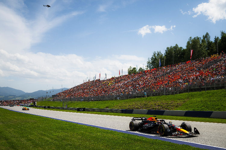 Max Verstappen unterwegs auf dem Red Bull Ring in Spielberg