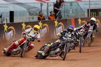 Im Finale von links: Janowski, Lindgren, Doyle und Vaculik