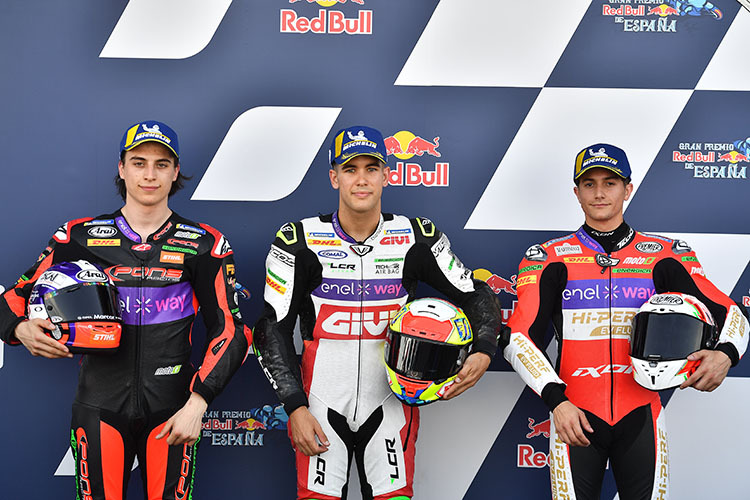 Die Top-3 nach dem Q2 in Jerez: Casadei, Pons und Garzo