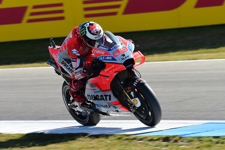 Jorge Lorenzo auf der Ducati Desmosedici in Assen