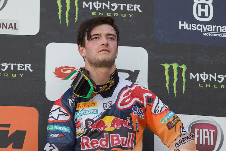 Jeffrey Herlings hat keine weisse Weste mehr: In Trentino wurde er im ersten Rennen "nur" Zweiter