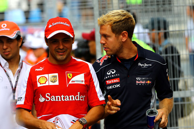 Felipe Massa erkennt die Leistung von Sebastian Vettel an