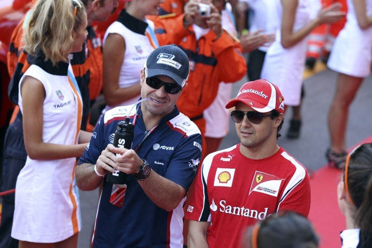 Rubens Barrichello und Felipe Massa,