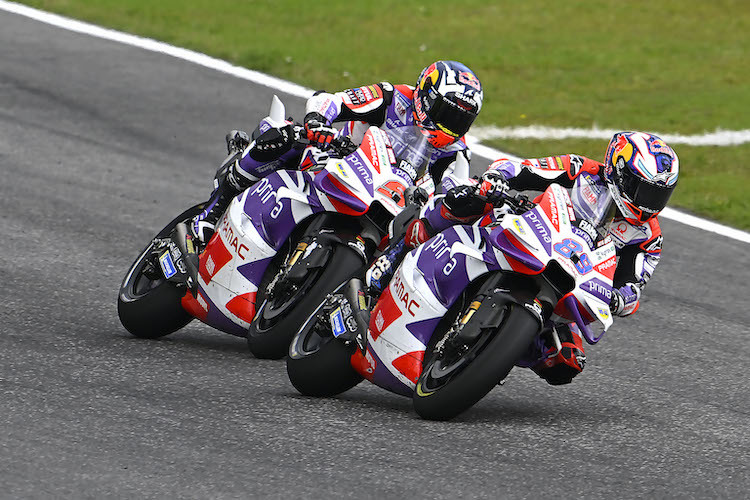 Jorge Martin konnte im Mugello-Sprint den dritten Platz im Kampf gegen seinen Teamkollegen Johann Zarco verteidigen