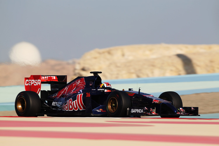 57 Runden drehte Daniil Kvyat am dritten Testtag in der Wüste von Bahrain