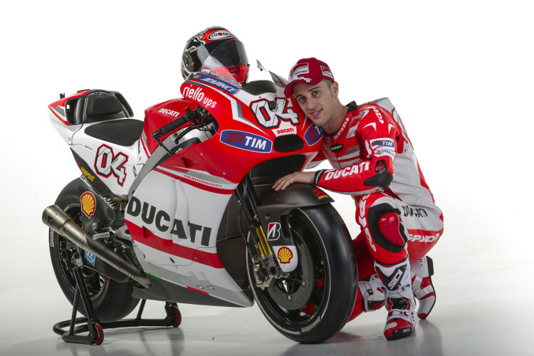 Andrea Dovizioso mit der Desmosedici GP14