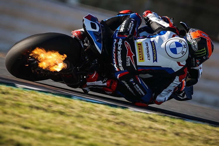 Michael van der Mark und die neue BMW M1000RR in Jerez