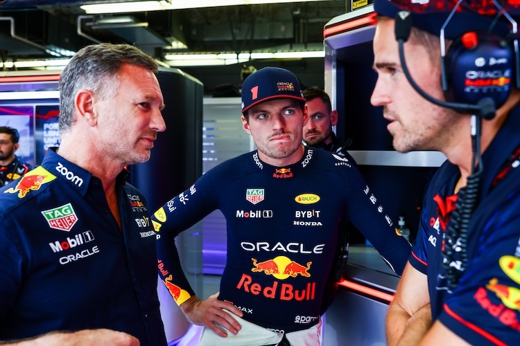 Christian Horner und Max Verstappen