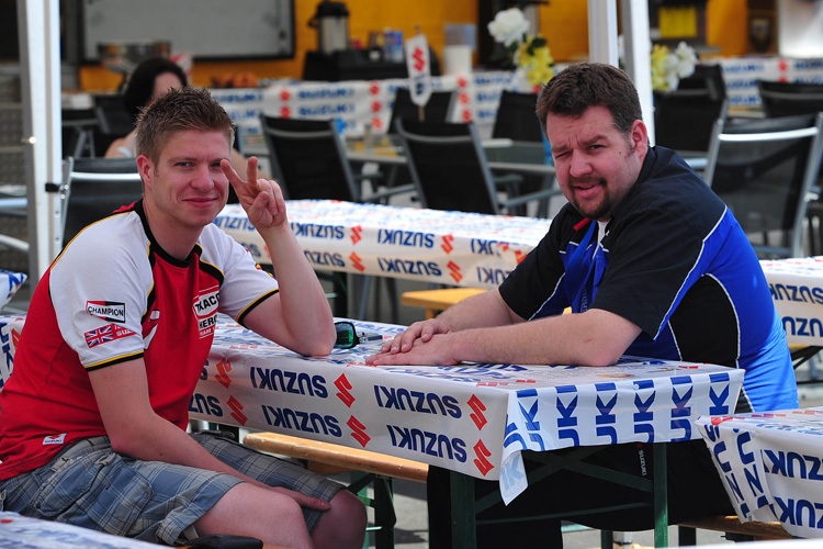 Jesco Günther (li.) und Denis Hertrampf bei einem ihrer Treffen