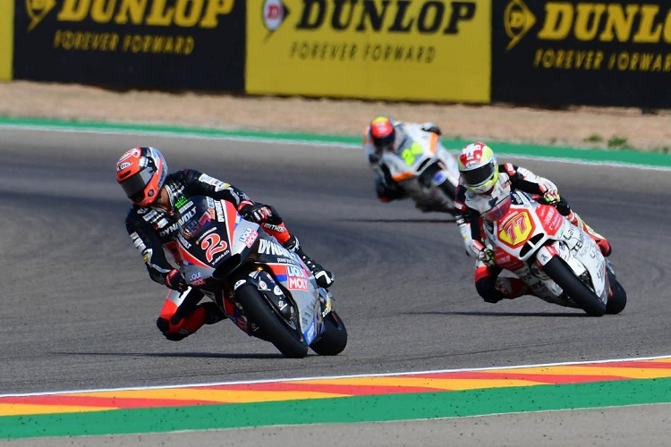 Aragón: Jesko Raffin vor Domi Aegerter im Moto2-Rennen