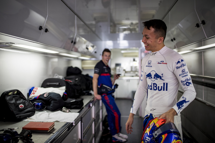 Alexander Albon und Daniil Kvyat