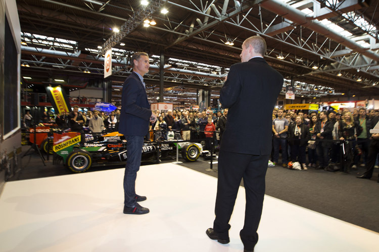 David Coulthard stellte sich an der Fachmesse «Autosport International» den Fragen der Fans