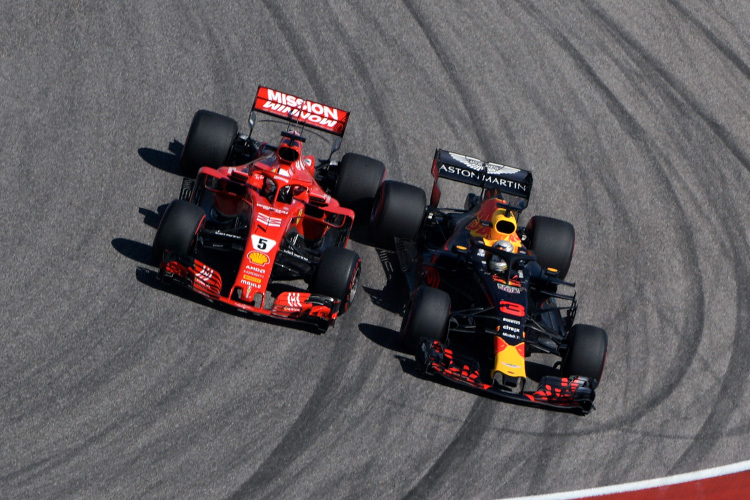 Vettel gegen Ricciardo in Austin