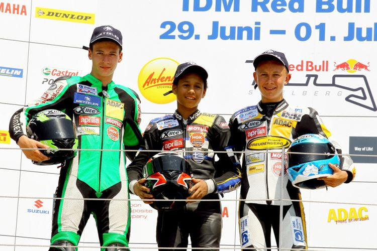 Podium Red Bull Ring ADAC Junior Cup