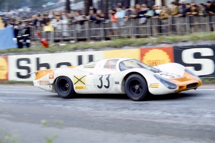 Als Porsche-Werksfahrer 1968 in Le Mans
