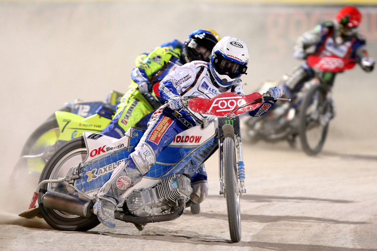 Nicki Pedersen haderte mit der glatten Bahn