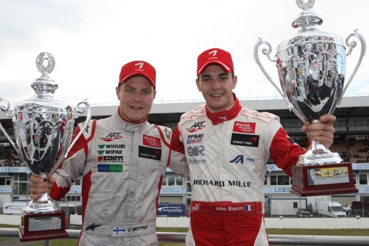 Bottas will 2010 Champion Bianchi (rechts) nacheifern