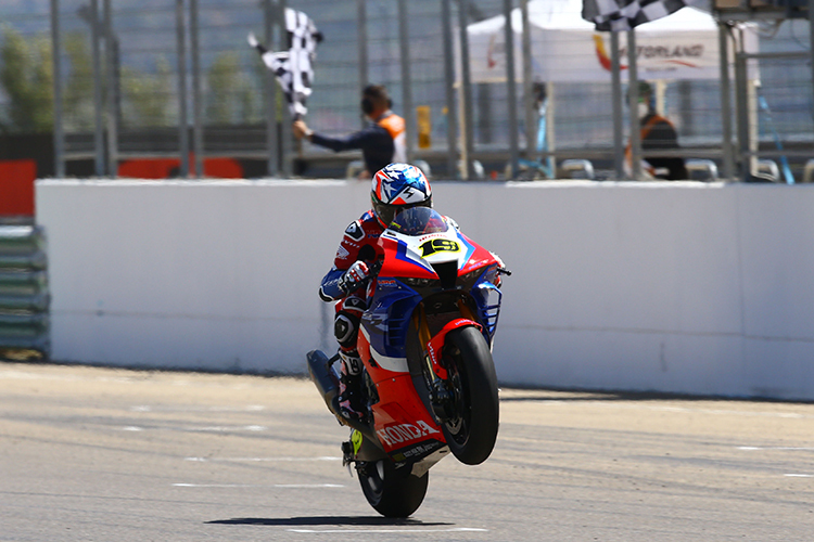 	Alvaro Bautista fuhr das erste Podium mit der Honda CBR1000RR-R ein