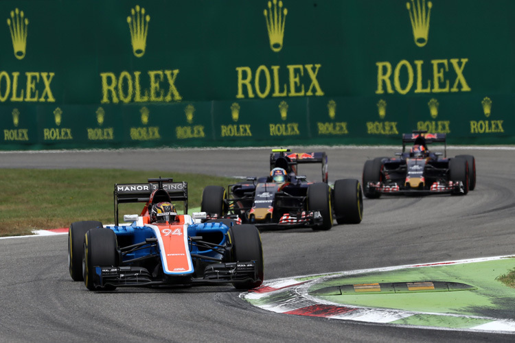 Pascal Wehrlein in Monza vor den beiden Toro Rosso