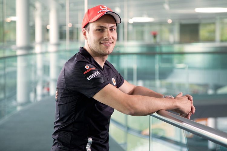 Gary Paffett im McLaren-Werk von Woking