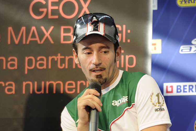 Max Biaggi steht Rede und Antwort