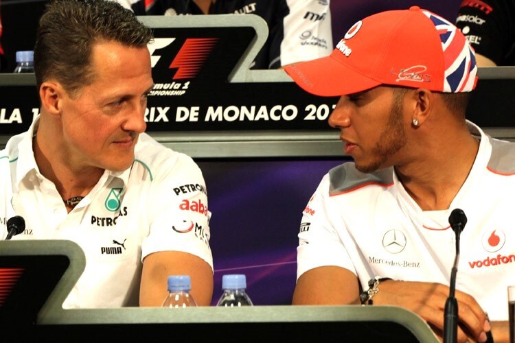 Michael Schumacher und Lewis Hamilton 2012