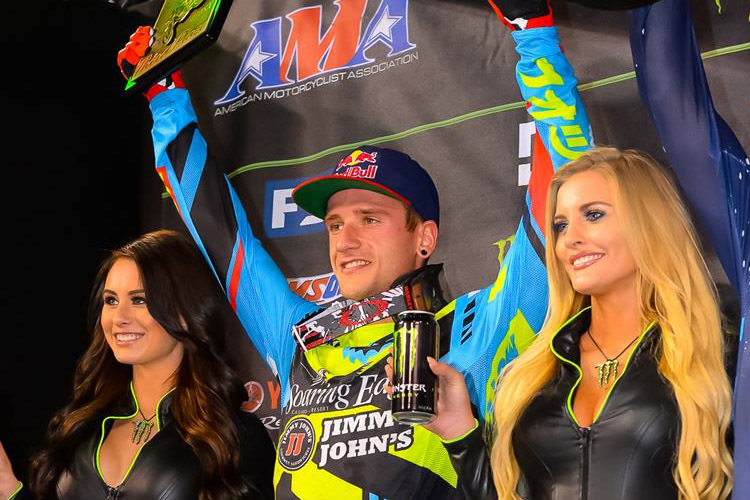 Es geht aufwärts, in Anaheim erreichte Ken Roczen das erste Podium in der laufenden Supercross-Saison