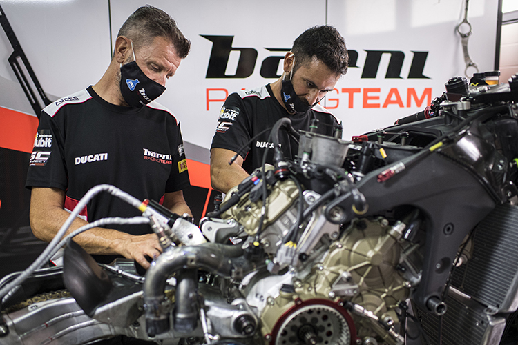 Die Ducati Panigale V4R des Barni-Teams