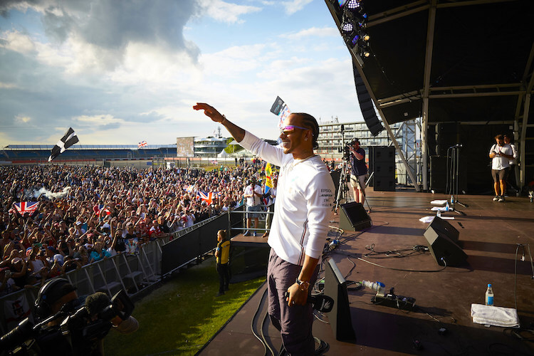 Lewis Hamilton nach dem britischen Grand Prix 2019 in Silverstone